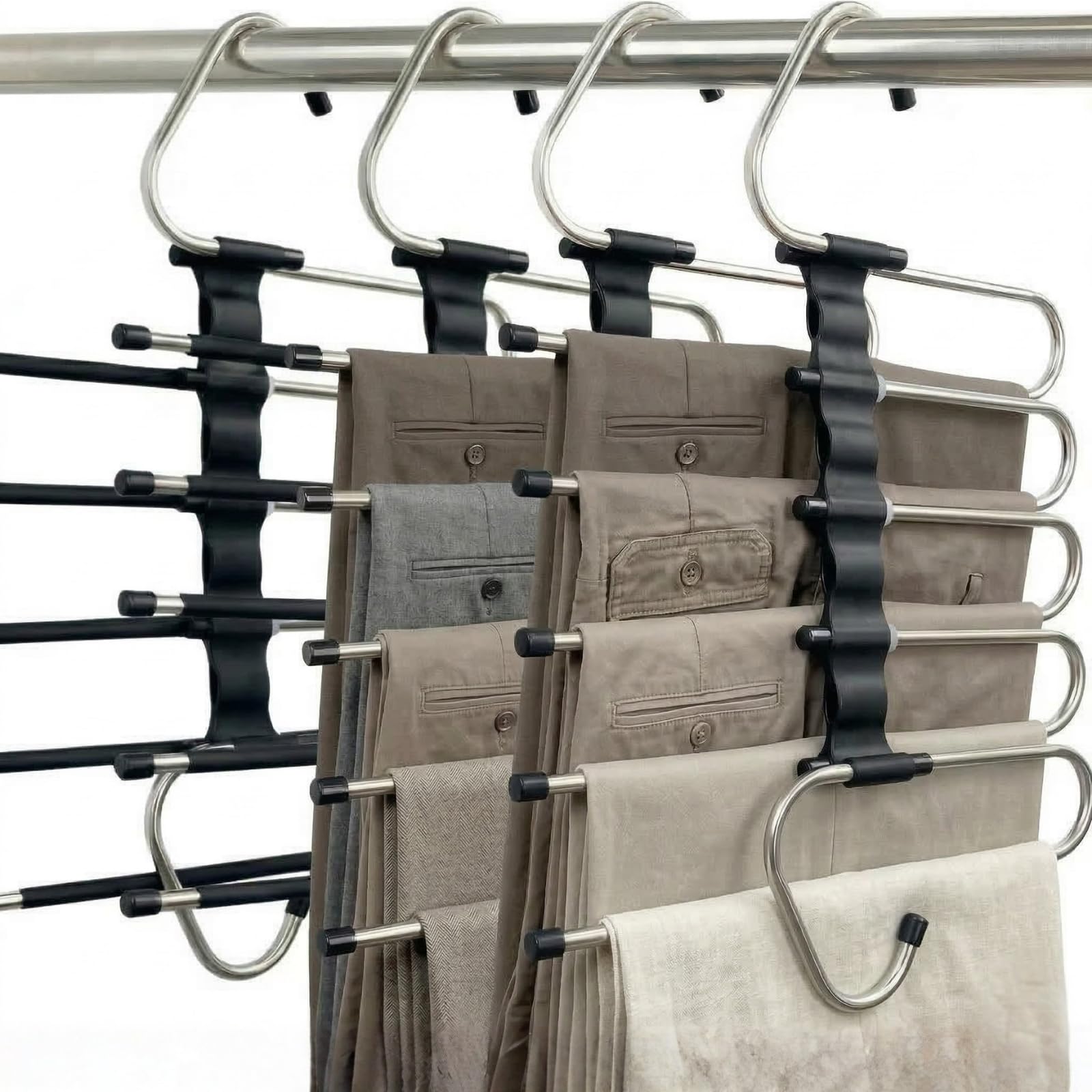 FeeraHozer Pants Hangers Space Saving - clothing and closet storage | Mubboo