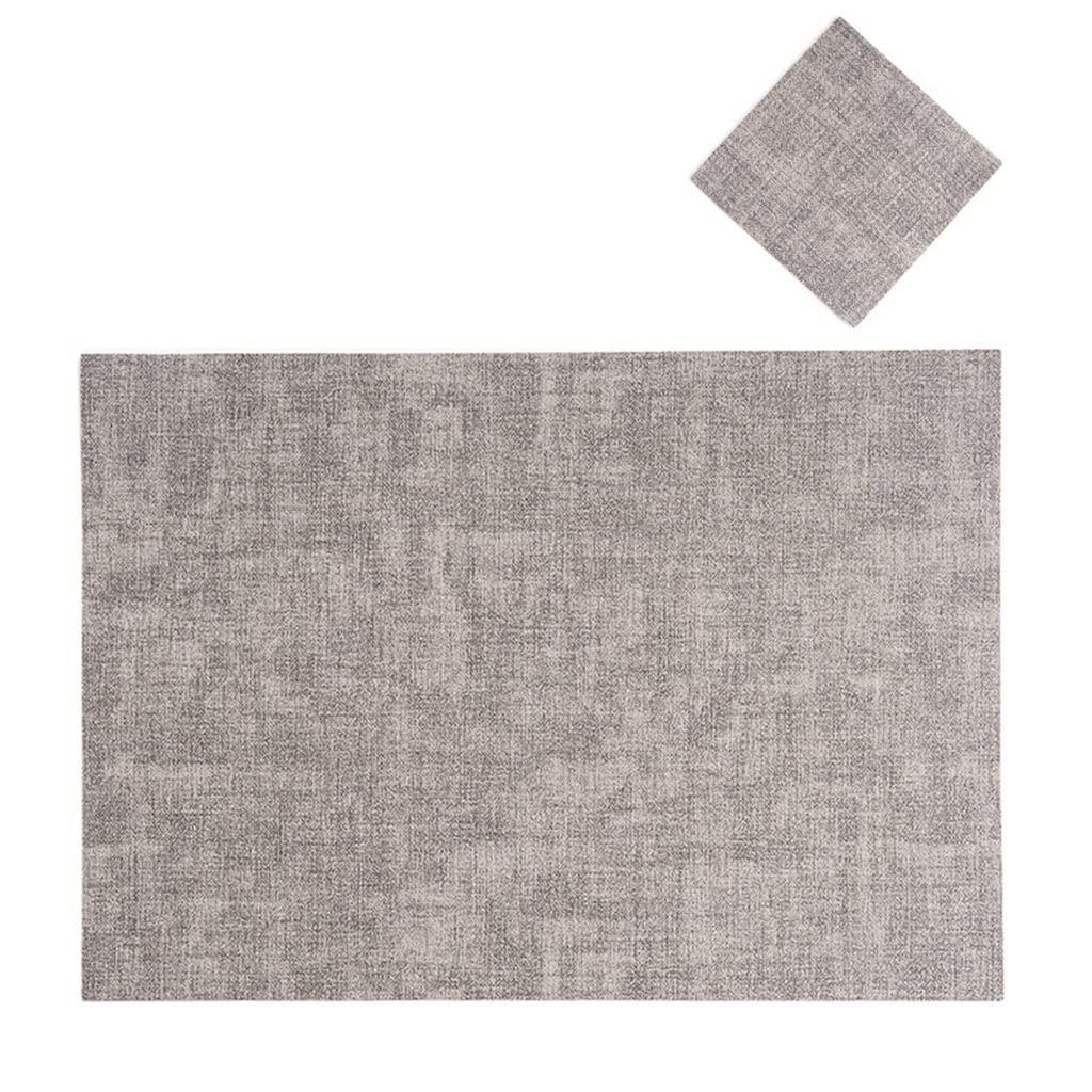 IANSHFKN 6 Pcs Imitation Cloth Rectangular Placemat Heat Insulation Tableware Pad Home Dining Table Decor Mats