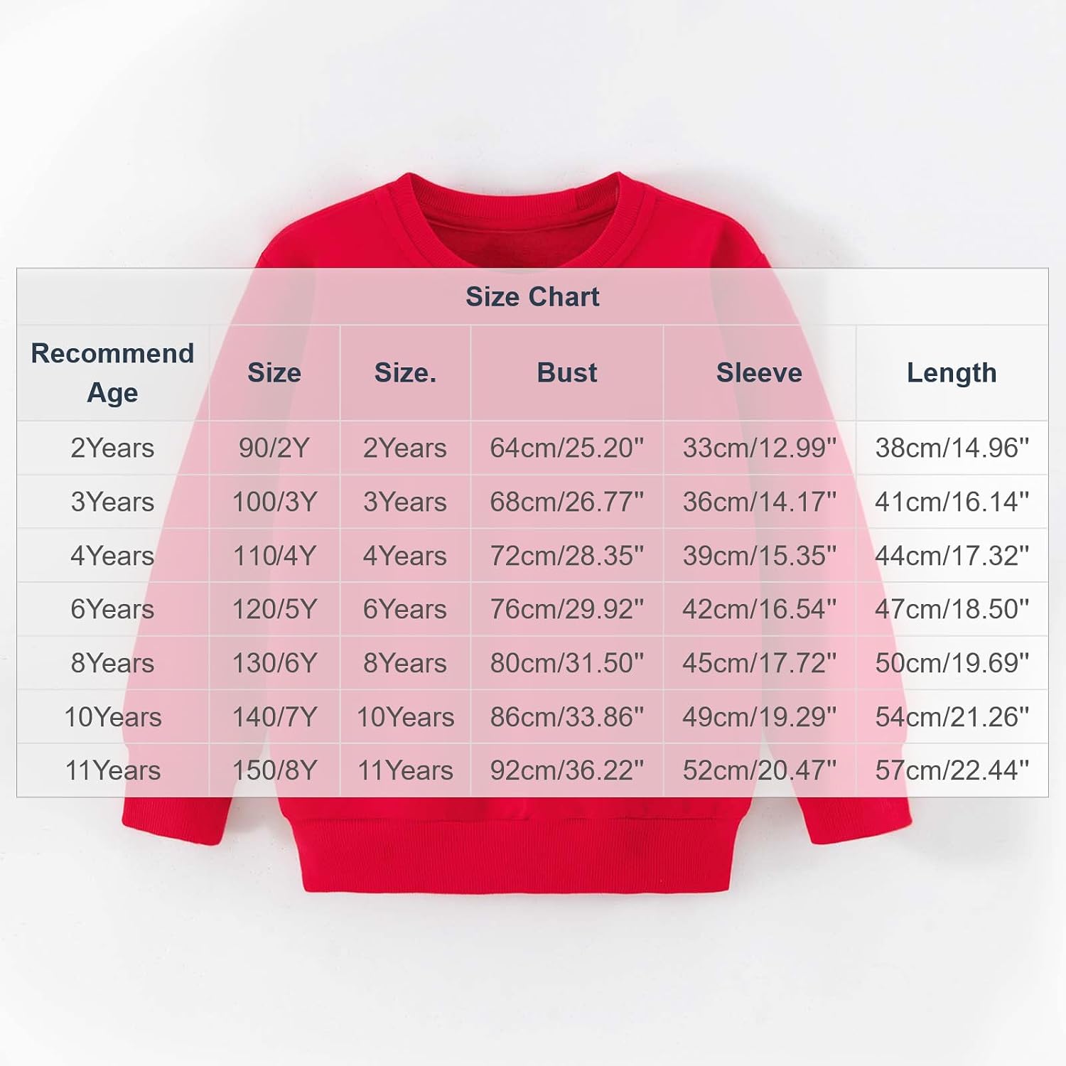 Girls Basic Crewneck Sweatshirt Fleece Pullover Casual Solid Top
