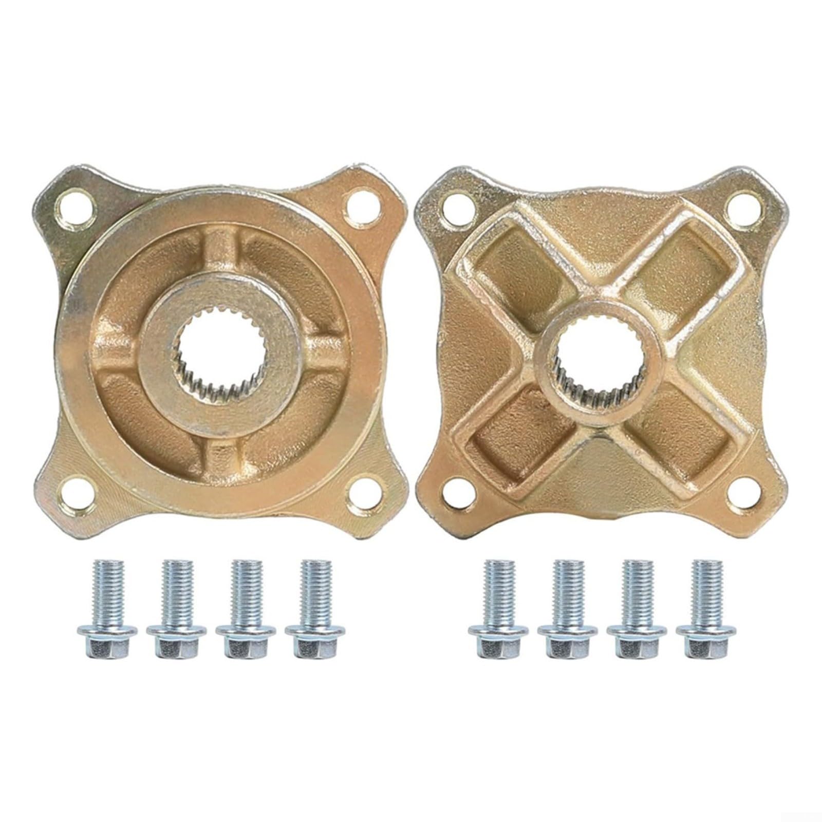 Asse posteriore a 24 denti a 4 perni per mozzo da 25 mm, cerchione in lega di acciaio per mozzo con distanza tra i bulloni da 78 mm 70 cc-150 cc per Dirt per bici Go Kart Drift Trike