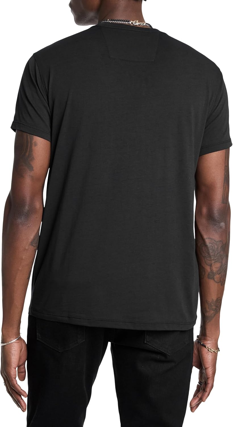 John Varvatos Men's Peace Embroidery Tee
