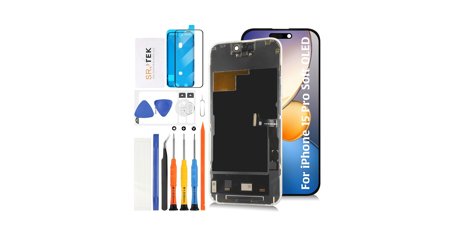 Amazon.co.jp: SRJTEK For iphone 15 Pro 『Soft OLED+120Hz対応