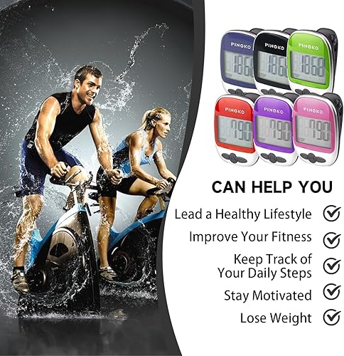 Miniatura 37 de PINGKO Paso/distancia/calorías/contador portátil multifuncional al aire libre del podómetro del deporte Rosa