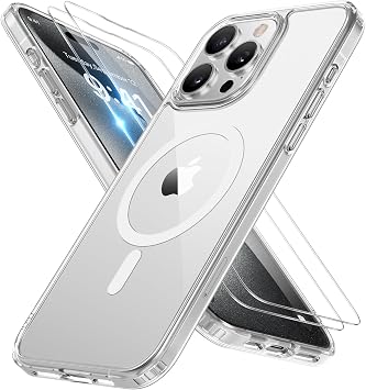 Miracase iPhone 15 Pro Max Hülle, Clear