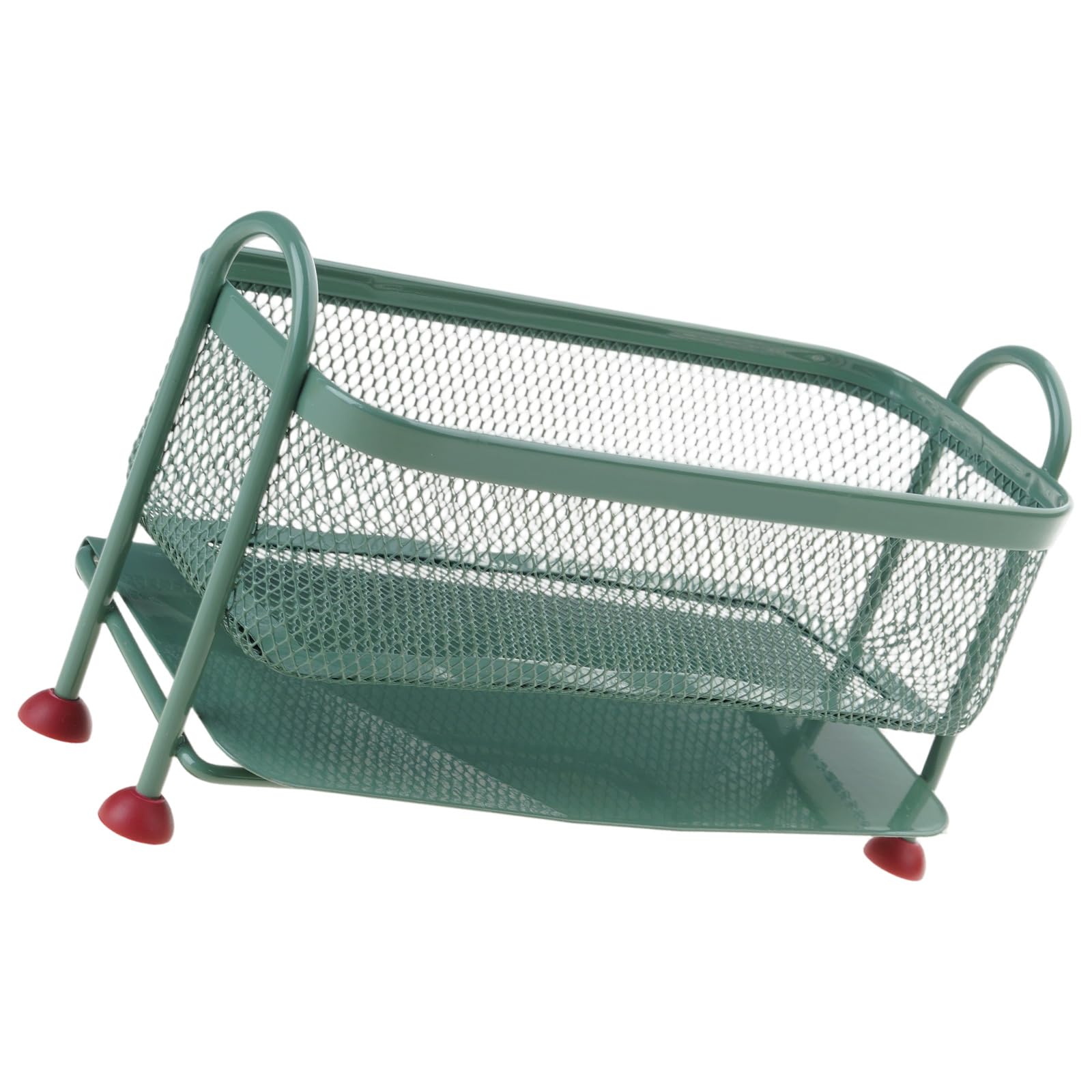 Carotoe Green Multiple Rank Metal Countertop Planner For Kitchen Sink Area Space Saving Storage Rack Unequipped Assembly Against Oxidation Metal Shelf