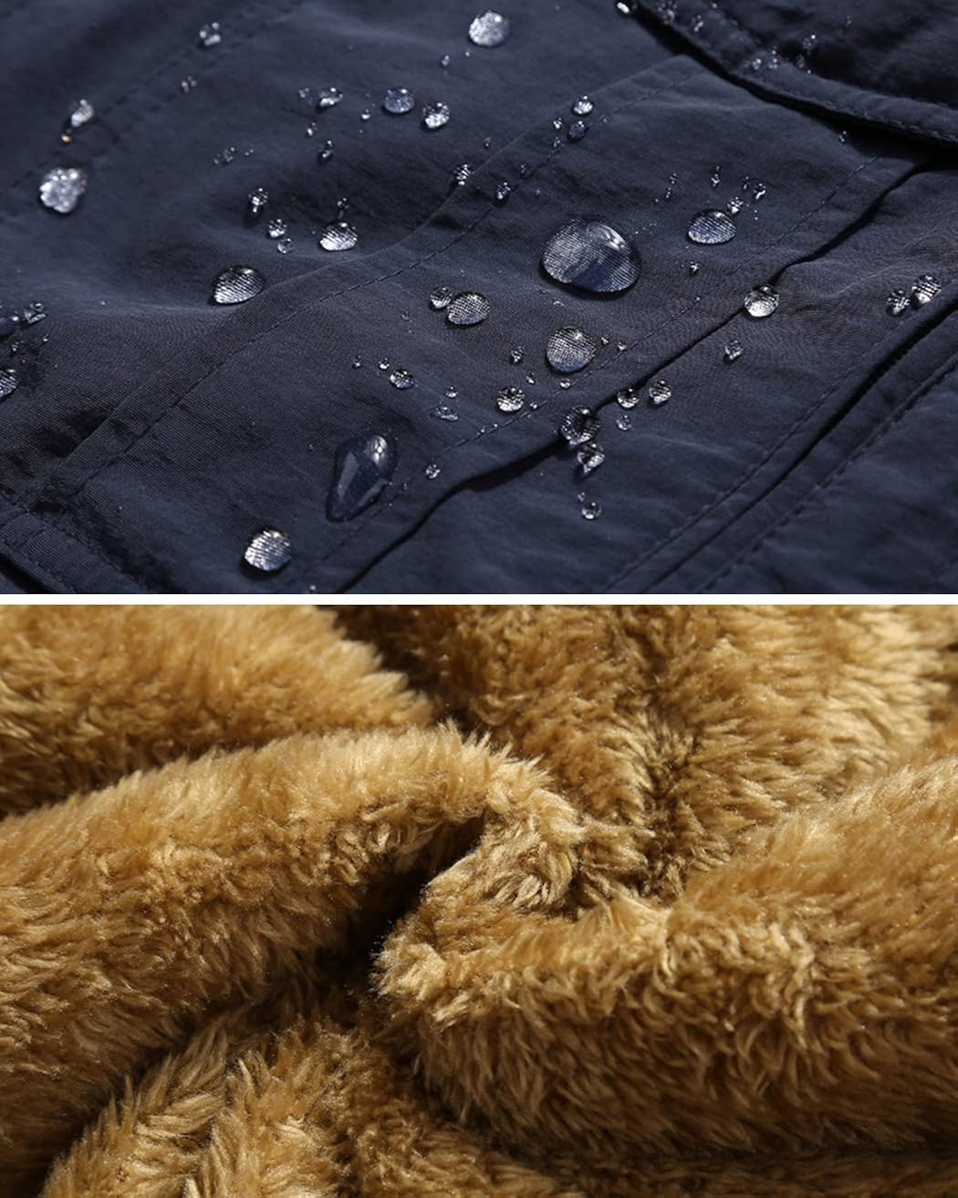 Vista 4 de Vcansion Chaleco acolchado casual para hombre con cuello alto