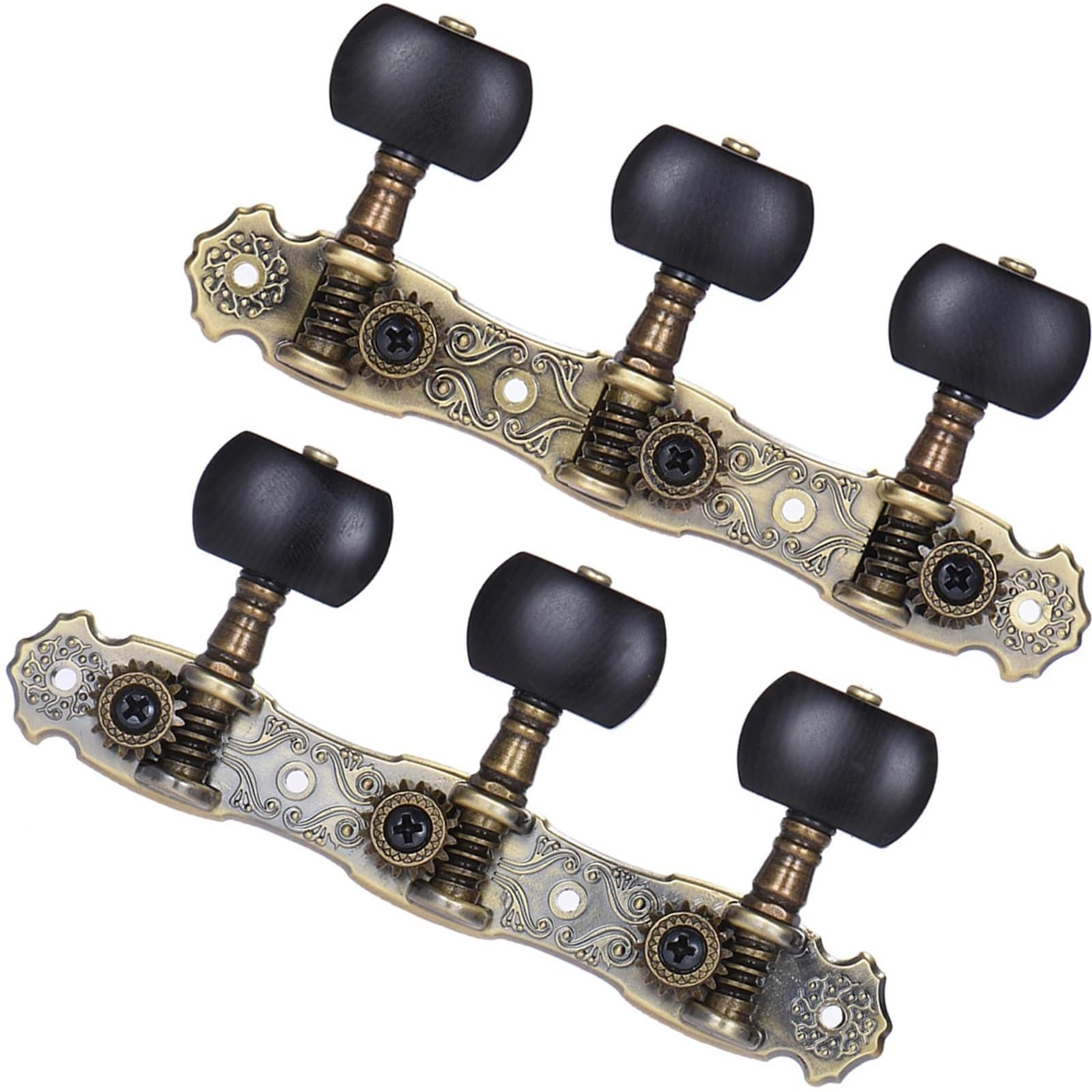 2 Stück Gitarren-Tuning-Nägel, vergoldet, Akustikgitarren-Kopfplatte, 1:16 Stimmschlüssel, Knopf, Saiten-Tuner Gitarrenstimmer Gerät (Color : Bronze Plated)