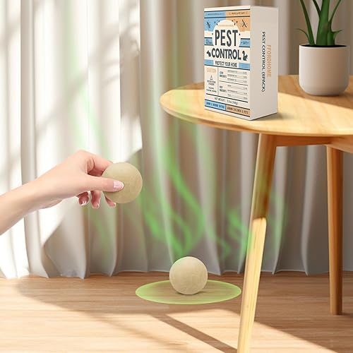 Miniatura 8 de Bolas Repelentes de Plagas - Ahuyenta Roedores con Menta, Repelente de Ratones, Ratas y Ratas de Alta Intensidad - Efectivamente Disuade Arañas,