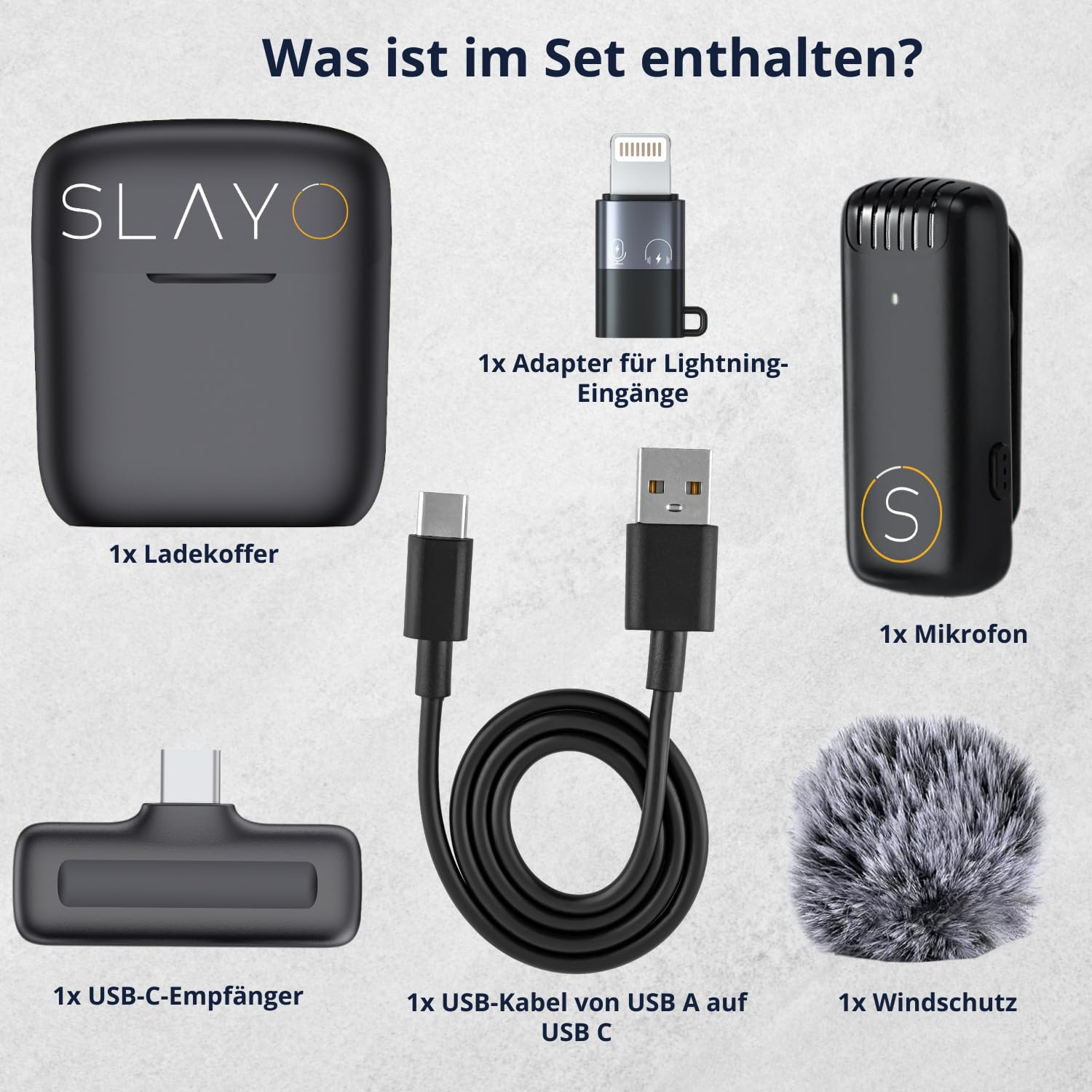 Mini Mikrofon Handy Kabellos Mic mit Ladekoffer Wireless Lavalier Ansteckmikrofon für Podcast TikTok Vlog YouTube Video Aufnahme USB C Plug and Play Mikrofon Smartphone iPhone