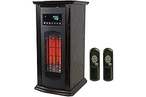 LifePro LS-PCHT1029 1500 Sq Ft Infrared Quartz Electric Portable Tower Heater, No Odor