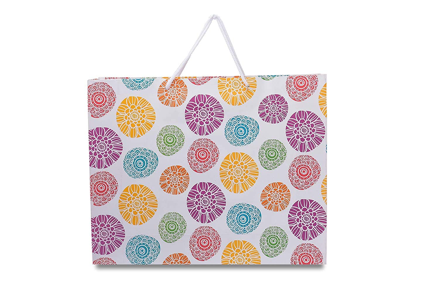 Revashree Craft World Printed and Laminated Animal Design Multipurpose Stylish Paper Bag, Carry Bag, any Occasion Gifting Bag, Paper Bag - Pack of 5, Multicolor