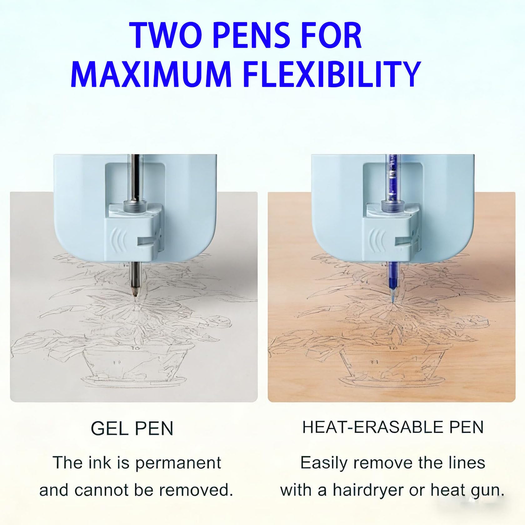 MáQuina De Bocetos para Pintura Digital Personalizada, MáQuina De Dibujo White | MáQuina De Dibujo Y Pintura Con Ia, Grosor MáXimo De 16 Mm, Apta Para MúLtiples Superficies, MáS De 60 Fuentes Y