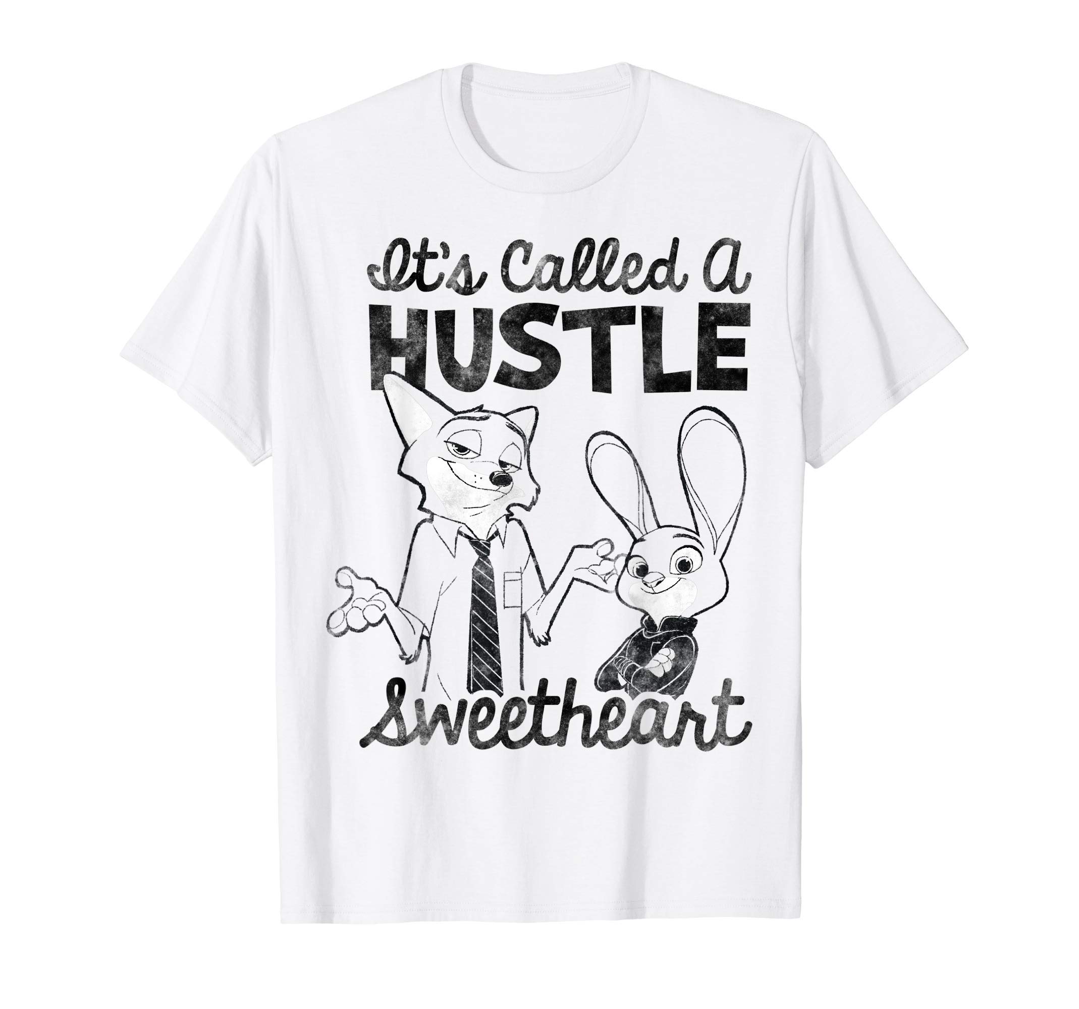 Disney Zootopia Nick & Judy It's Called A Hustle Sweetheart T-Shirt