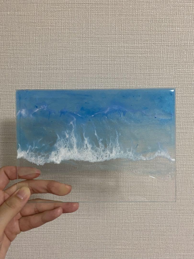 2024蓄光入りオーシャンレジンアートNo.28【30×90パネル】 Leaf Edgez