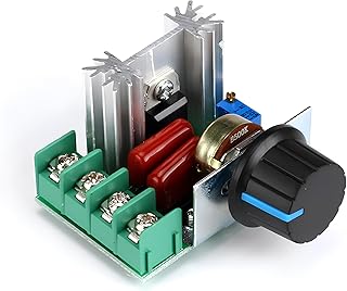 HURRISE Contrôleur de Tension AC 50-220V 2000W SCR Régulateur Électrique de Tension/Vitesse