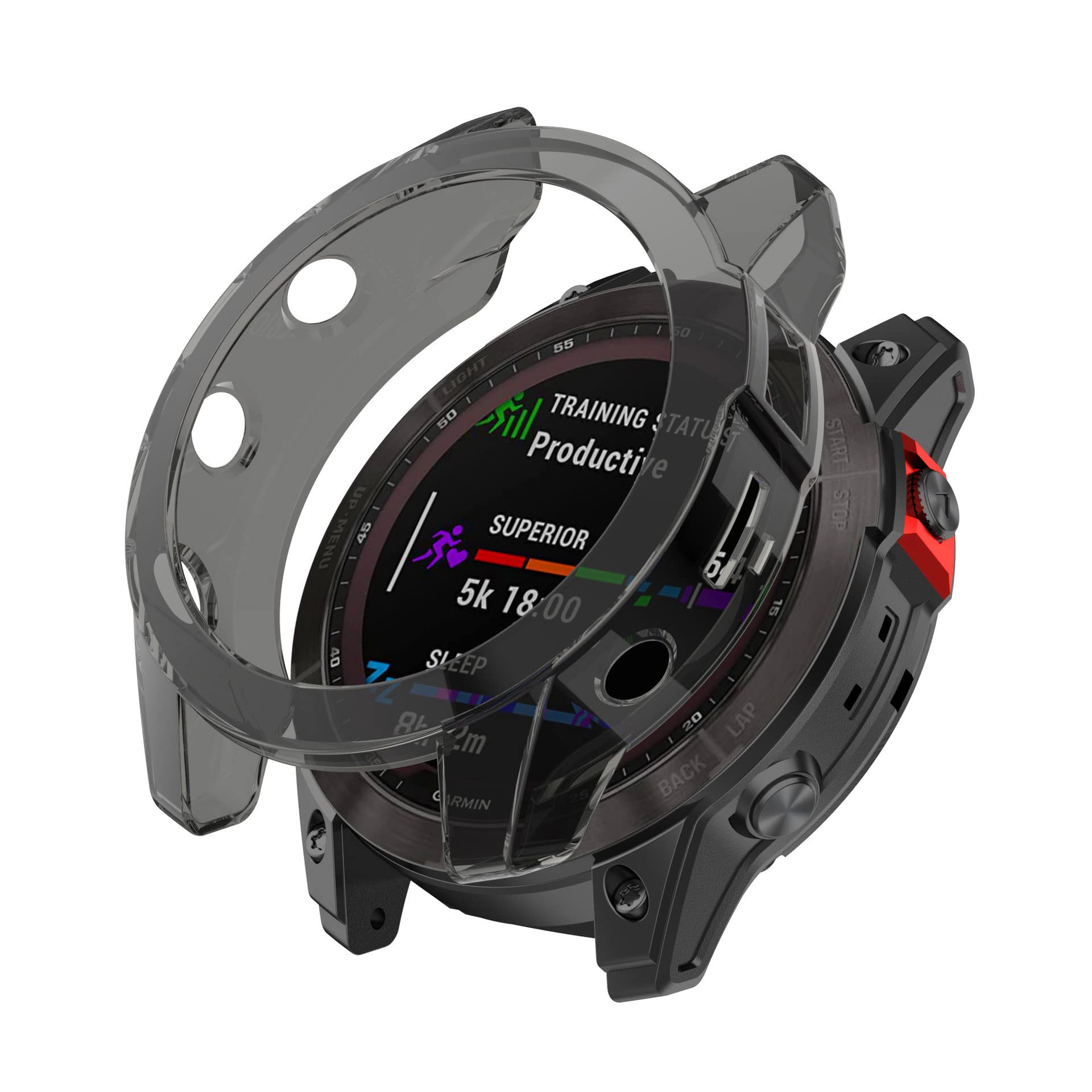 OSXINYIV Coque pour Garmin Fenix 7 Case, Étui de Protection en Silicone Accessoire TPU de Remplacement pour Étui de Protection Antichoc et Incassable pour Garmin Fenix 7