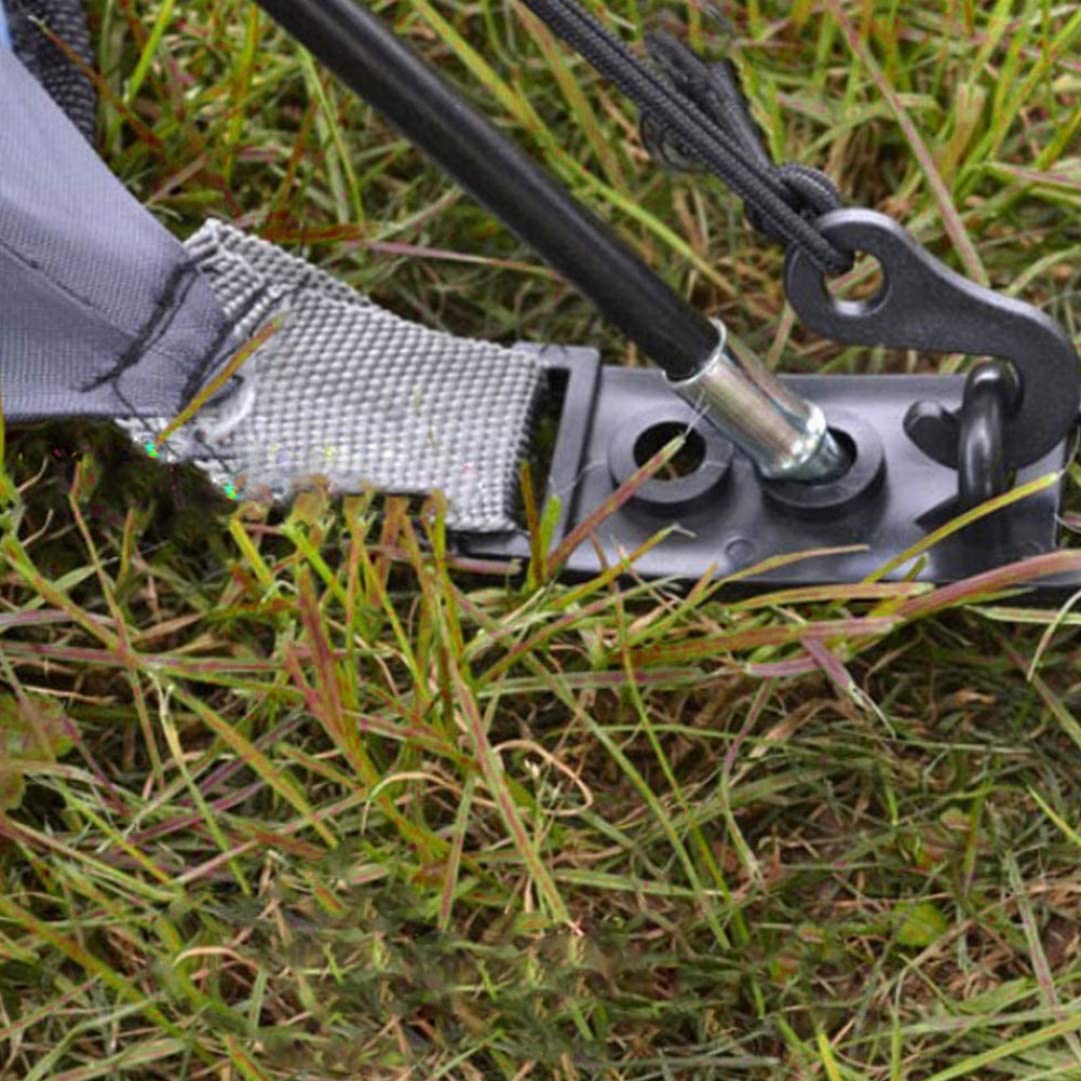 10 Stück Zelthaken für Campingzelt, S-Form, aus Kunststoff, für Vorzelt, elastische Kordel, Zubehör für Campingzelt, winddichter Haken