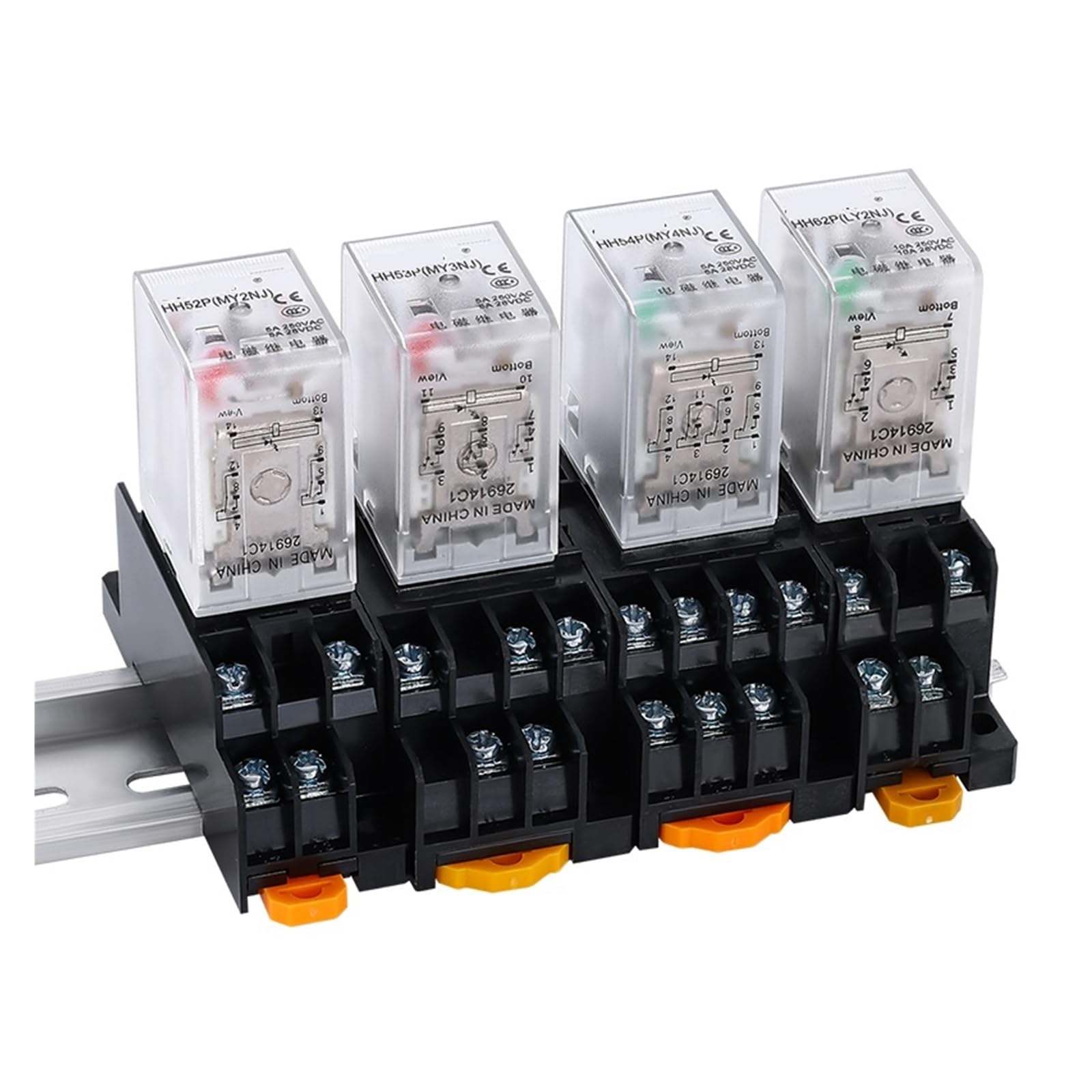 Przekaźnik pośredni mały HH52P HH54P 53P 62P przekaźnik elektromagnetyczny MY2NJ z podstawą 8 stóp 14 stóp (MY2NJ with seat)