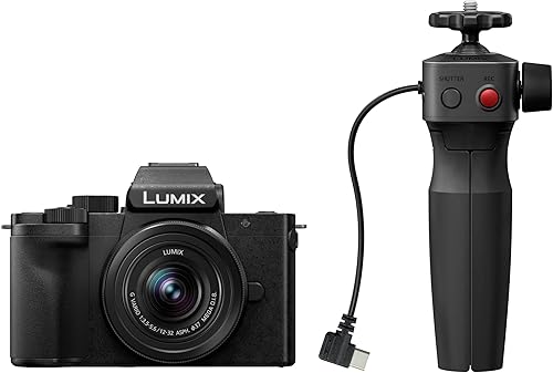 Panasonic LUMIX G100 - Cámara sin espejo 4K, cámara ligera para foto y video, micrófono integrado, micro cuatro tercios con lente de 0.472-1.260 in,