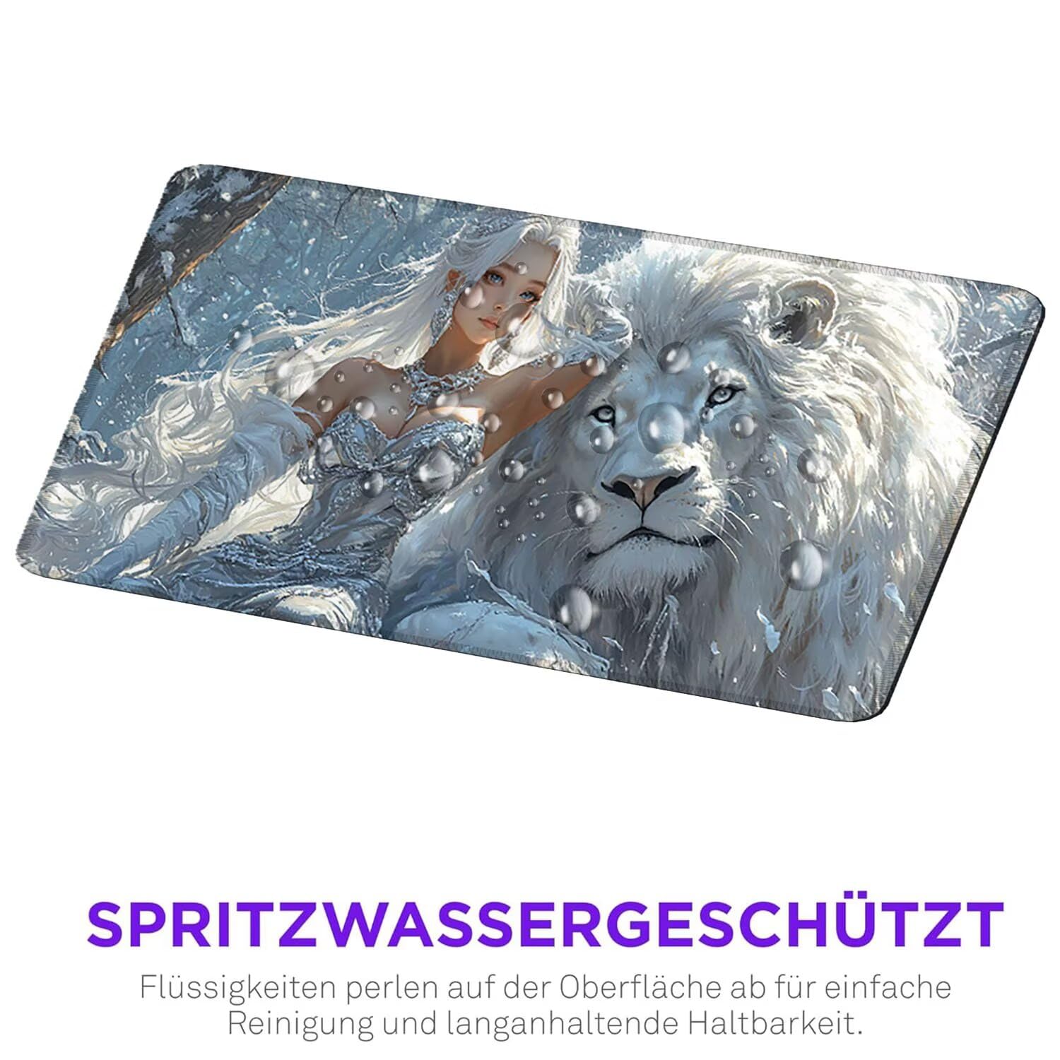 Podkładka pod mysz do gier, 1600 x 800 mm, XXL, duża gamingowa podkładka pod mysz, wodoodporna podkładka pod mysz, długa podkładka na biurko z przeszytymi krawędziami, mata na biurko z gumową podstawą