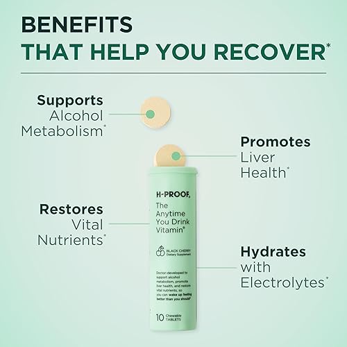 Miniatura 8 de The Anytime You Drink Vitamina para el metabolismo del alcohol, la salud del hígado y el apoyo a la inmunidad con electrolitos, antioxidantes, cardo