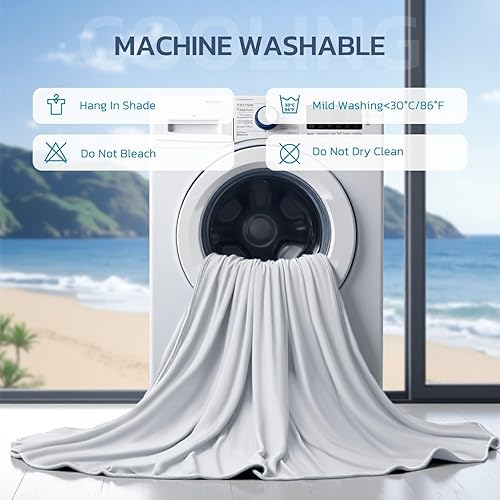 Miniatura 7 de Degrees of Comfort PolarEdge Pro - Manta refrescante tamaño Queen, enfriamiento mejorado de doble cara con Coolmax, Q-MAX >0.4, absorbe la humedad