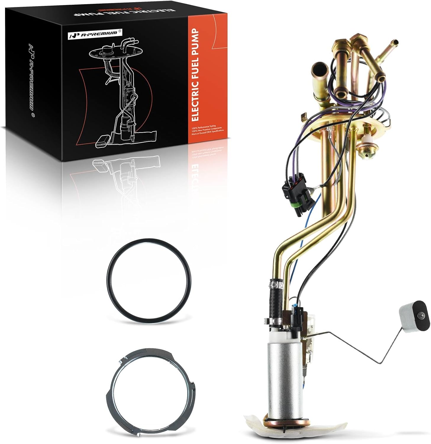 A-Premium Electric Fuel Pump Assembly with Sending Unit Compatible with Chevrolet & GMC C1500, C2500, C3500, K1500, K2500, K3500, 1996 1997, 4.3L 5.0L 5.7L 7.4L, Replace# 19111415