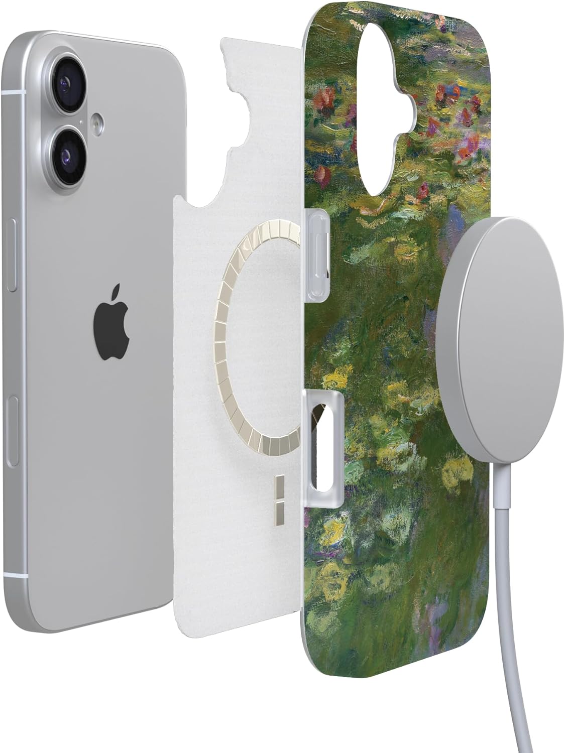 Casely iPhone 17 Case | Monet's Water Lilies | The Met Museum | Compatible with MagSafe | Classic Ultra Slim Design