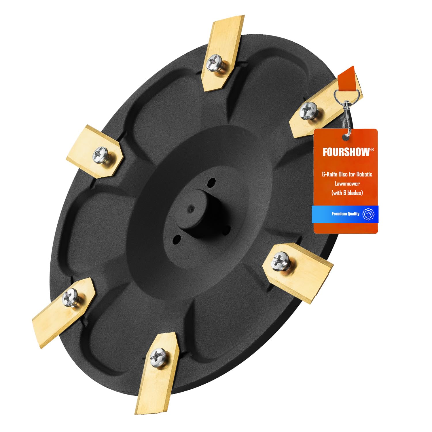 [UPGRADE] Blade Plate + 6 Blades Compatible with Segway Navimow Robotic Lawnmower i105E, i108E & i110E,i205 AWD, i208 AWD Blade Disc, Lawn Robot Turntable