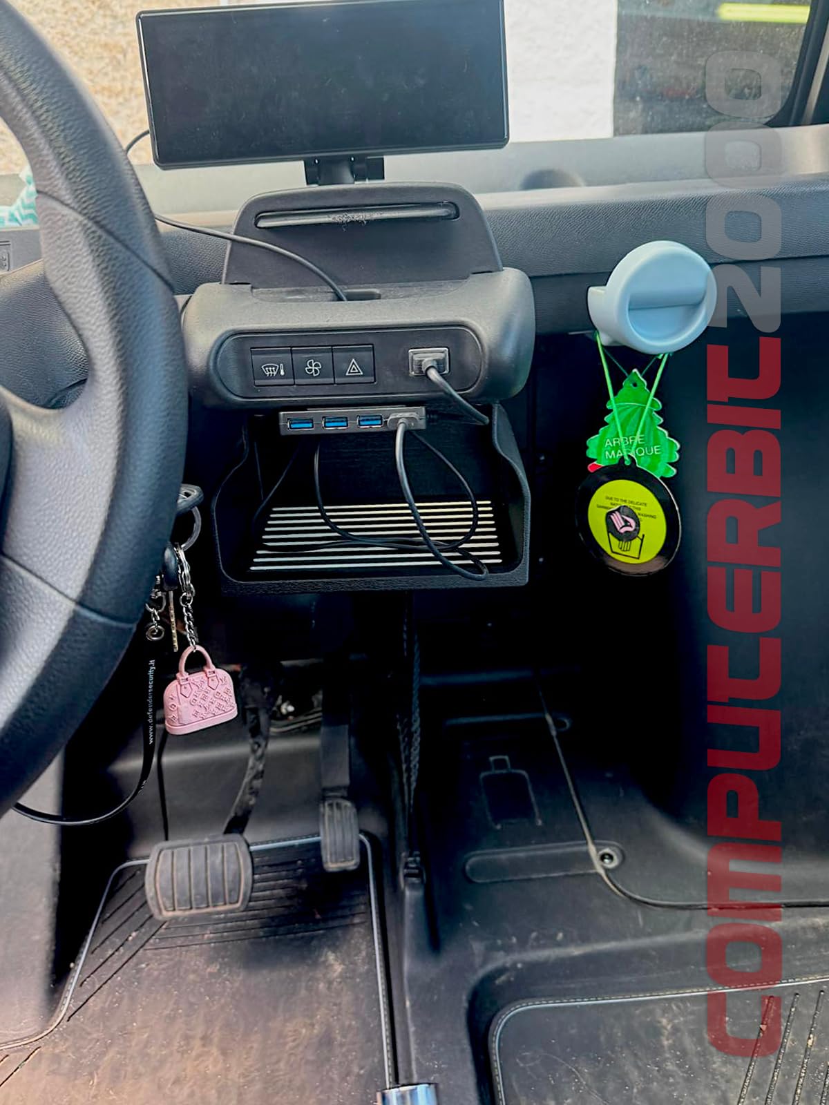 Generico Portaoggetti Citroen AMI Opel Rocks FIAT Topolino vano Organizer ripiano Accessori ComputerBit2000