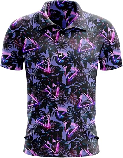 floral golf polo