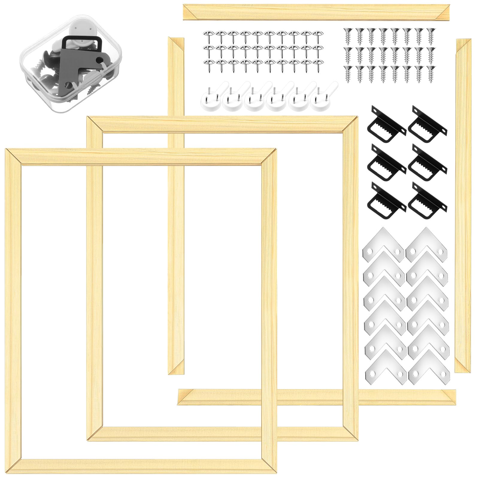 Snapklik.com : DoubleFill 3 Pack DIY Canvas Stretcher Bars Canvas Frame ...