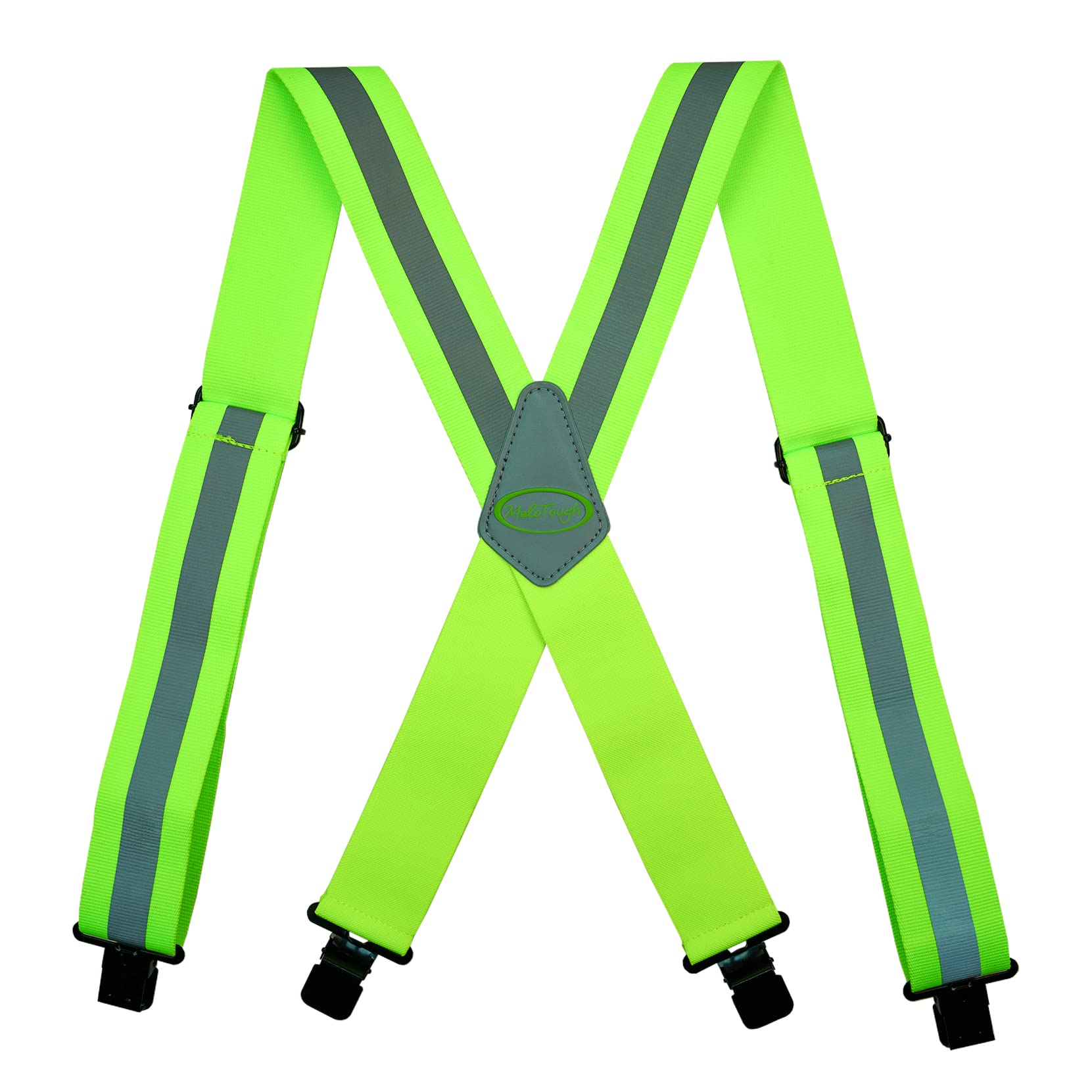 MeloTough Reflective Suspenders Heavy Duty Hi Viz Gear Suspenders