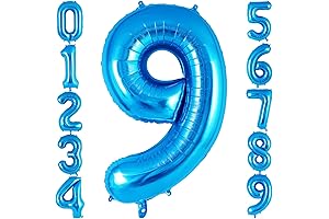 Blue Number 9 Balloon 40 Inch