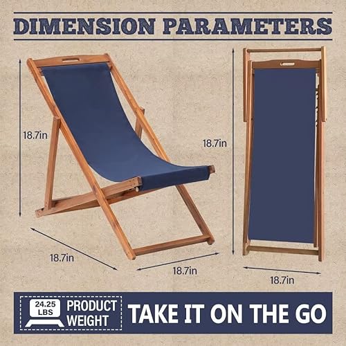 Miniatura 2 de Juego de 2 sillas de playa sillas de playa sillas plegables ajustables y portátiles para exteriores con lona de poliéster para jardín patio trasero