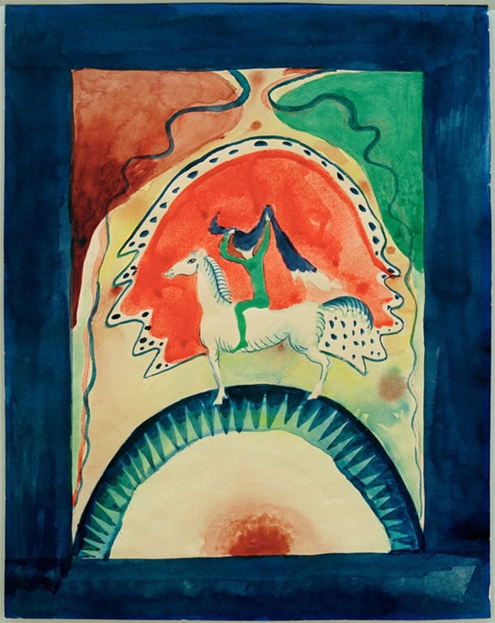 Artxlxxbn No Frame Famous Painting Canvas Artwork Graffiti Print The Cover Of The Almanac Der Blaue Reiter By Wassily Kandinsky Portrait Canvas Image For Home Decor 60X90cm