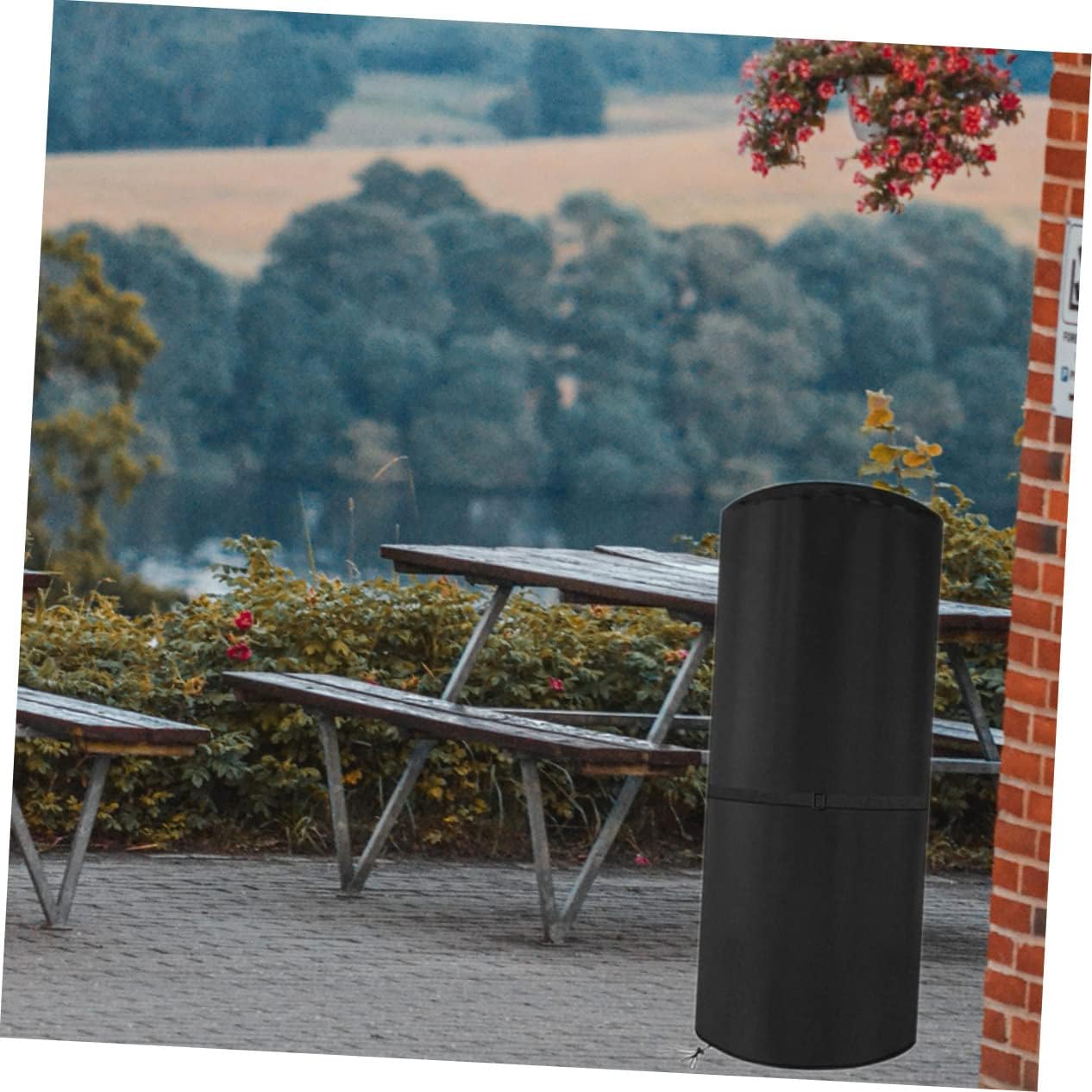 Patio Heater Cover Outdoor Sleeve Weatherproof Drawstring Protects from Rain Frost and Dust