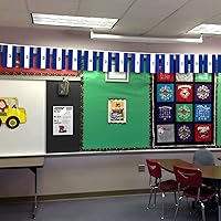 Vista 5 de Anley Banderines de banderines de cuerda de El Salvador, eventos patrióticos 15 de septiembre Día de la Independencia salvadoreña decoración barras