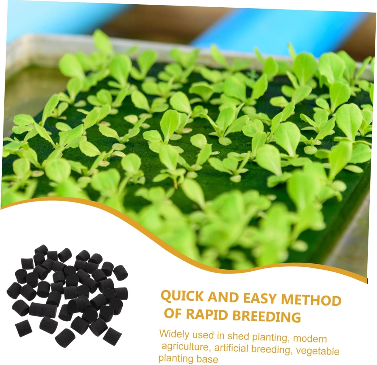 BESPORTBLE 400pcs Hydroponic Sponges Plant Greenhouse Hydroponic Sponge for Garden Soilless Plant Growing Kit