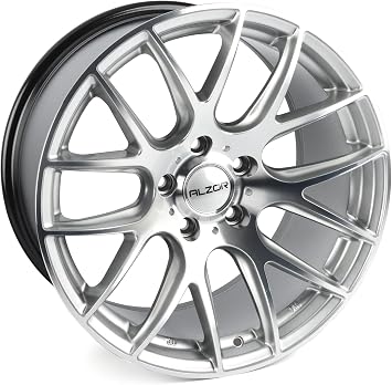 18" Style 040 Wheels - Square Set Of Four 18x9.5" ET38 72.6CB 5x120 - Hyper Silver/Machined Face