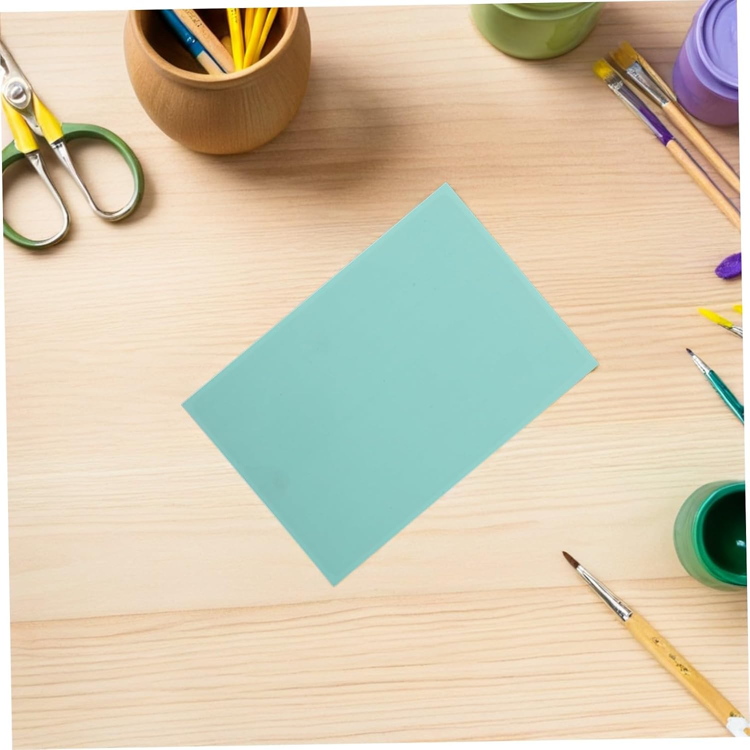 Gadpiparty 1Pc Double Layer Rubber Brick for DIY Stamps Durable Carved Rubber Stamp Block for Scrapbooking Postcards Invitations and Crafts Random Color