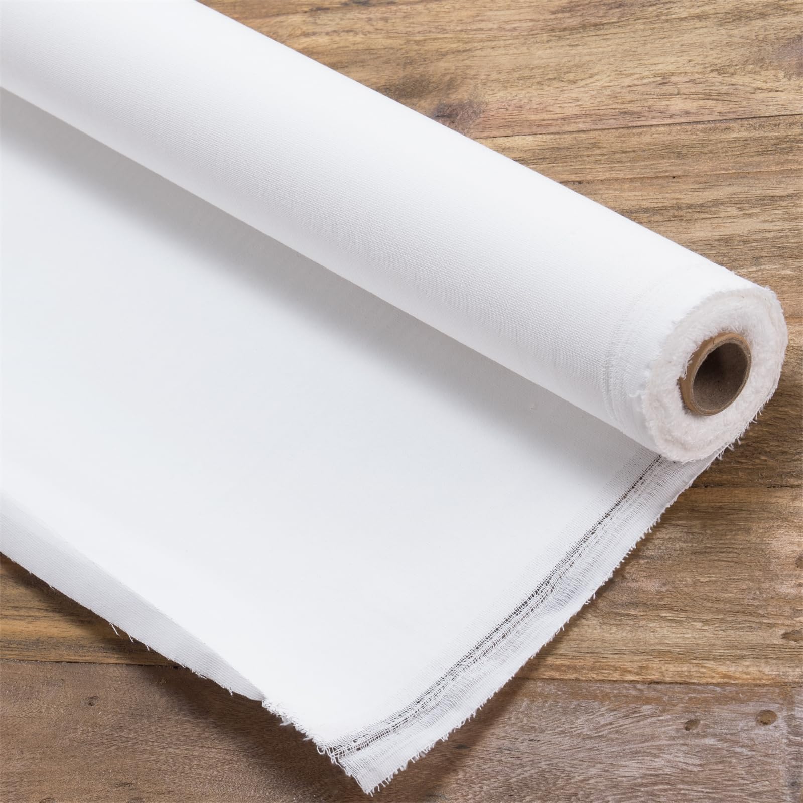 Tela su rotolo BK Premium, 100% cotone, 280 g/m², 1,6 x 10 m, pronta da dipingere, preparata con Gesso