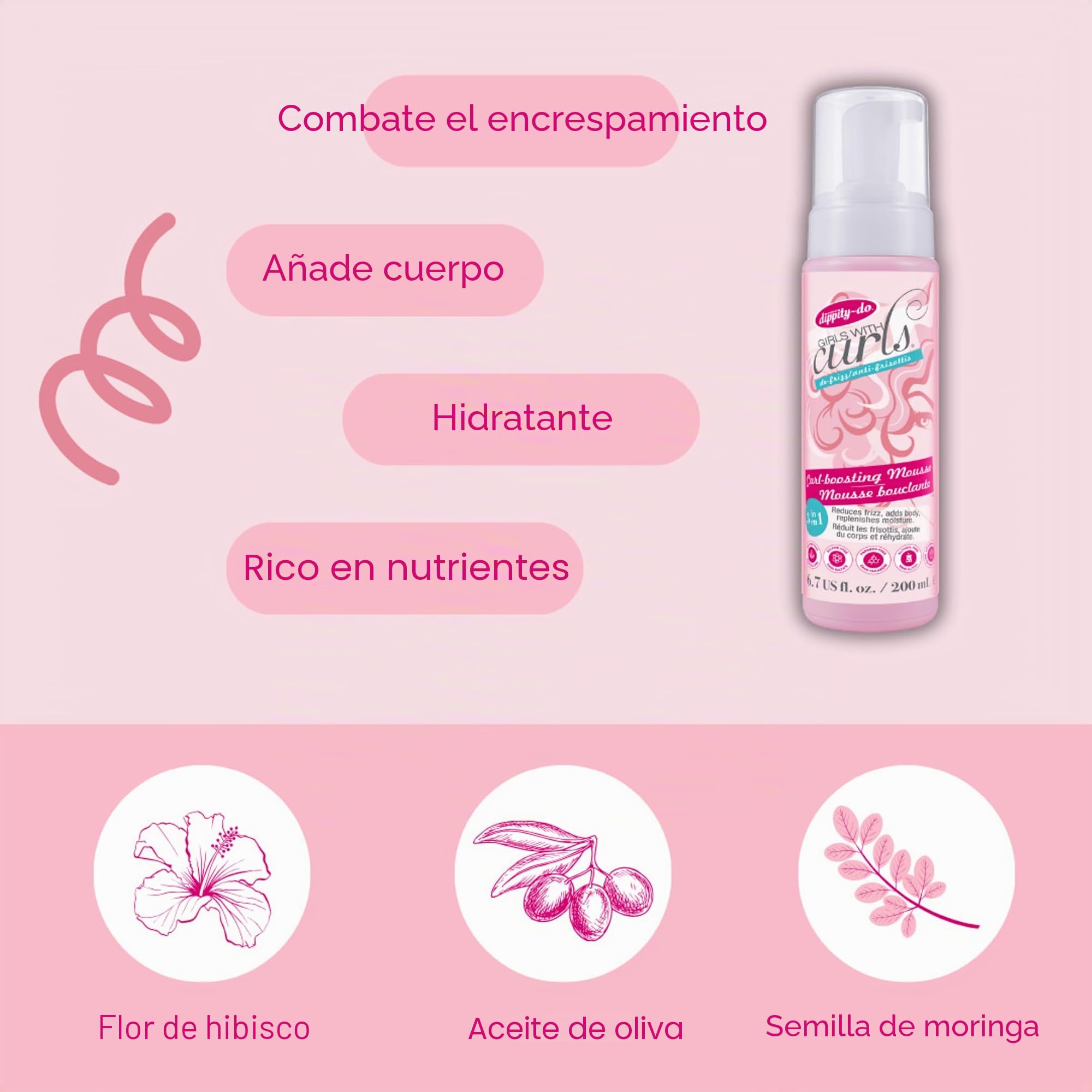 Dippity Do Mousse para mejorar los rizos para niñas