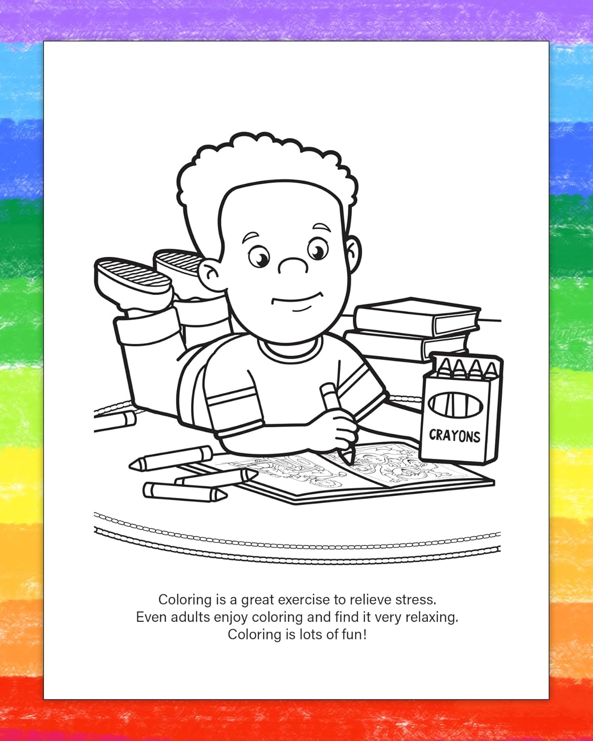 ZOCO – Mindfulness Matters – Coloring Books for Kids (50 Bulk Pack, with Crayons) – SEL Activities, Mental Health Tools, and Positive Affirmations