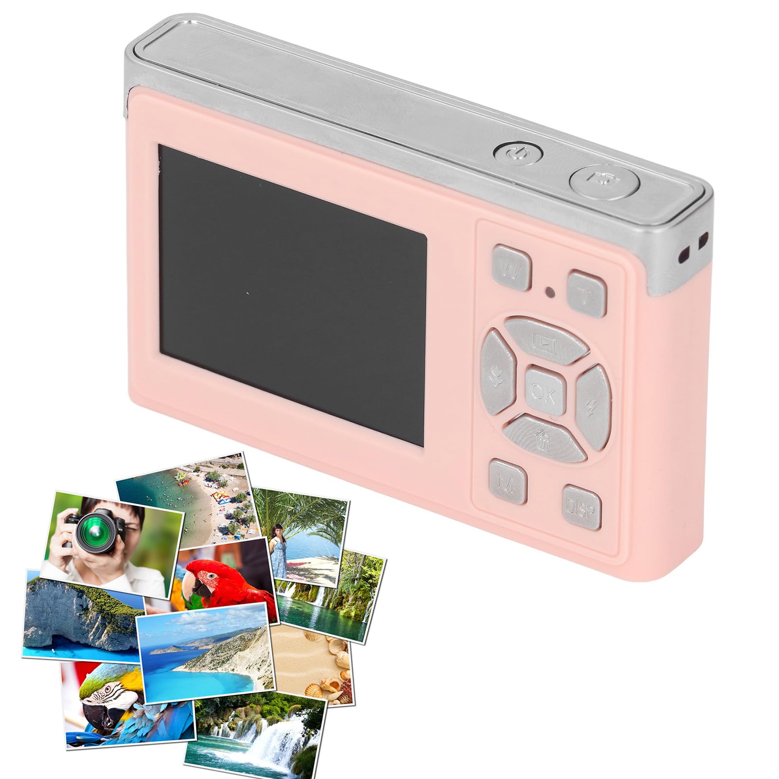 Videocamera digitale HD, fotocamera vintage con autofocus, zoom 16x e immagine da 50 MP; videocamera digitale per la registrazione video in 1080P, dotata di schermo da 2,2 pollici, (41243214)