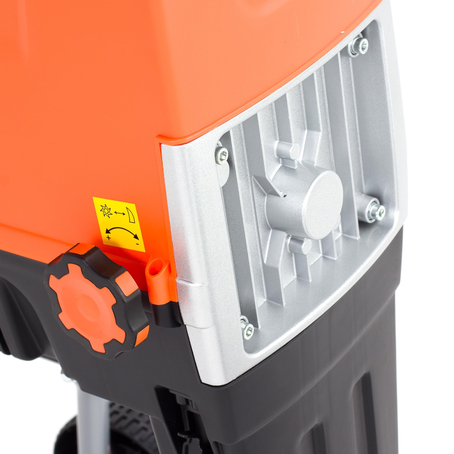 TOP CUT Elektro Gartenhäcksler 2800W – Walzenhäcksler für Äste bis 44 mm, Rücklauf, leise & sicher – inklusive Fangbox & Transportrollen – TC-RE2800-BAG