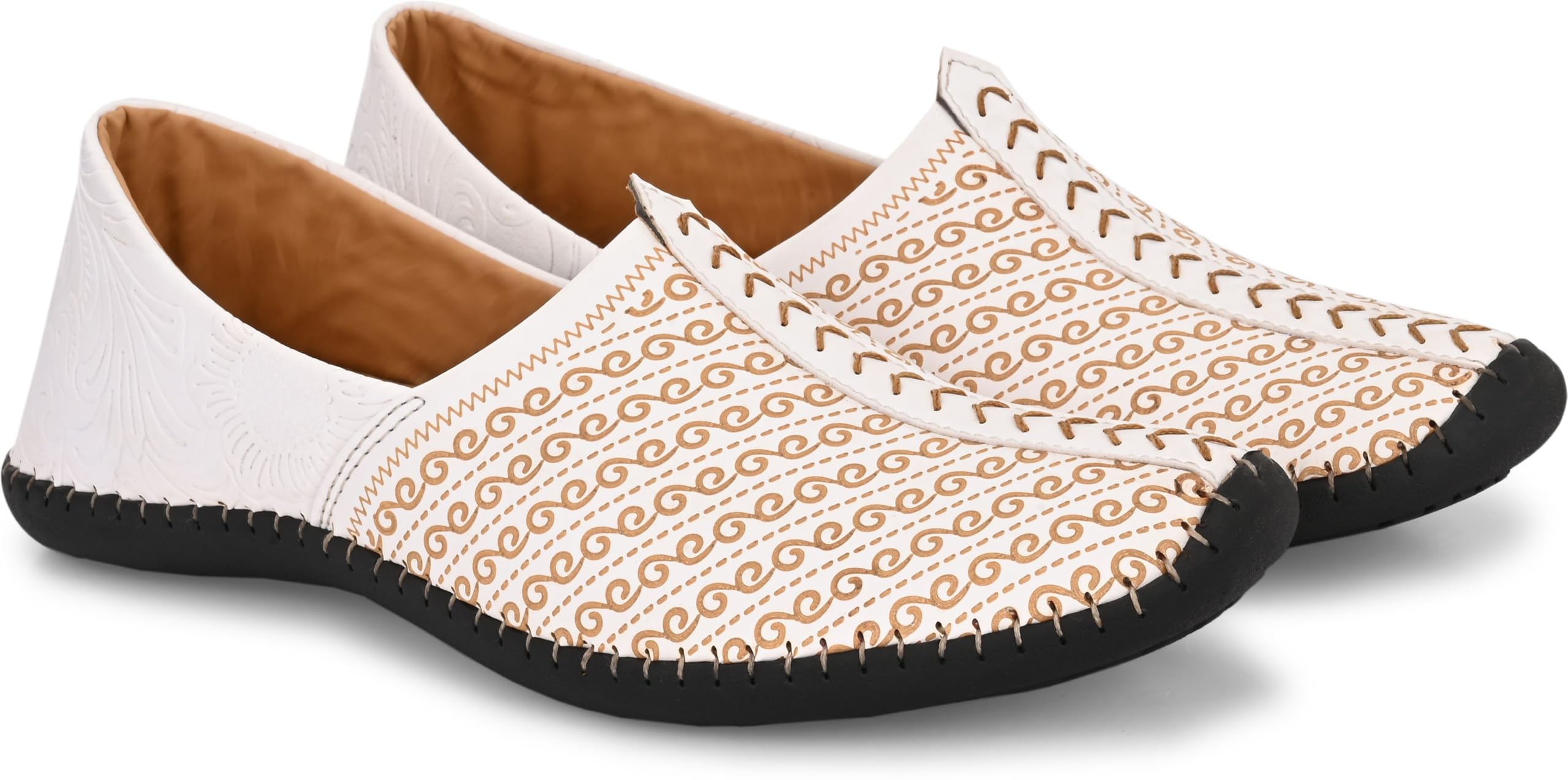 vellinto Sutra Cool Rjasthani Ethnic Juttis for Men ll Mojaris-picture-14