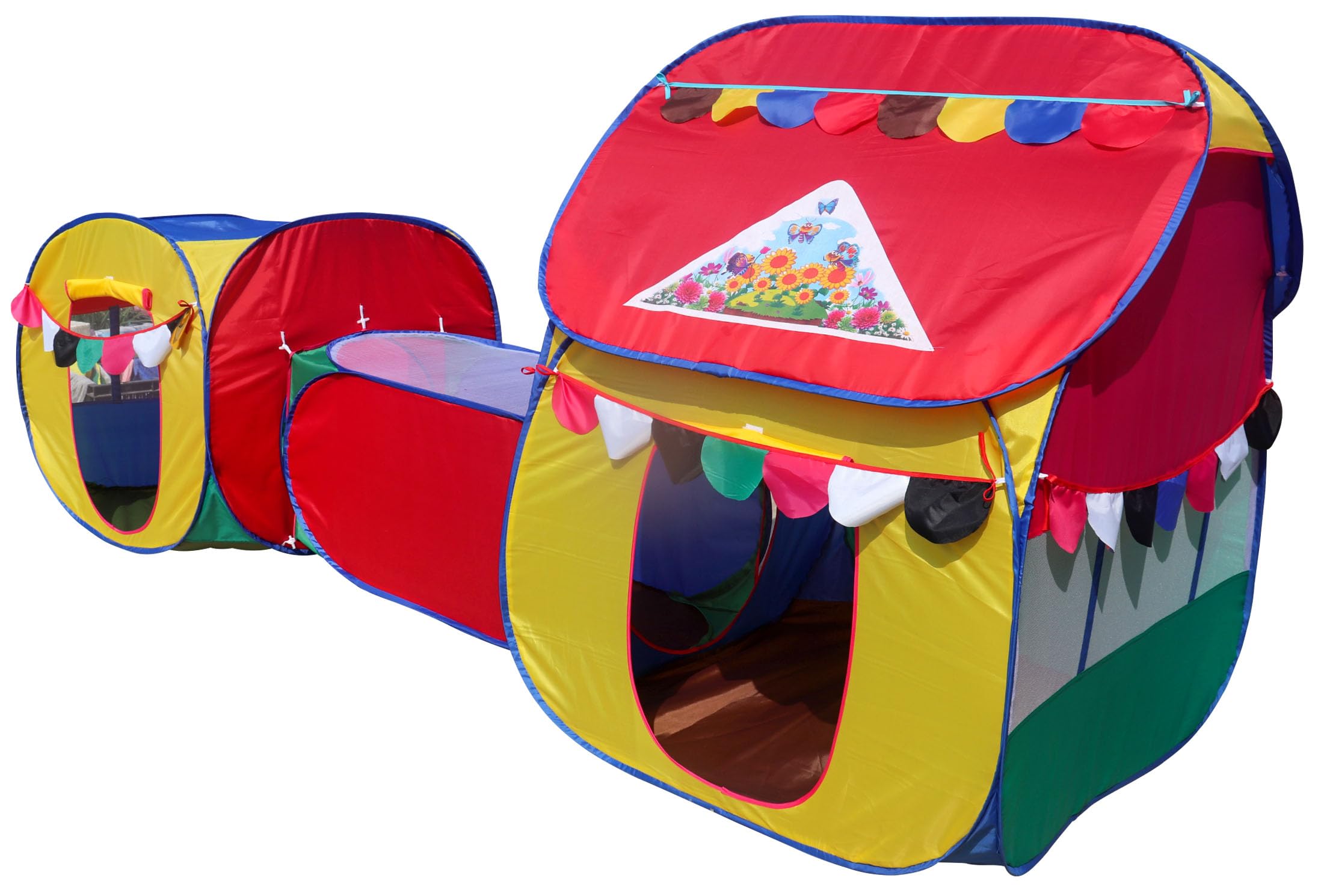 Homecute Small Size 3 in 1 Kids Play Tent House with Crawl Tunnel, Cube Tent & Hut Tent House (Multicolor) (B0CT8XB6BB) Amazon Price History, Amazon Price Tracker