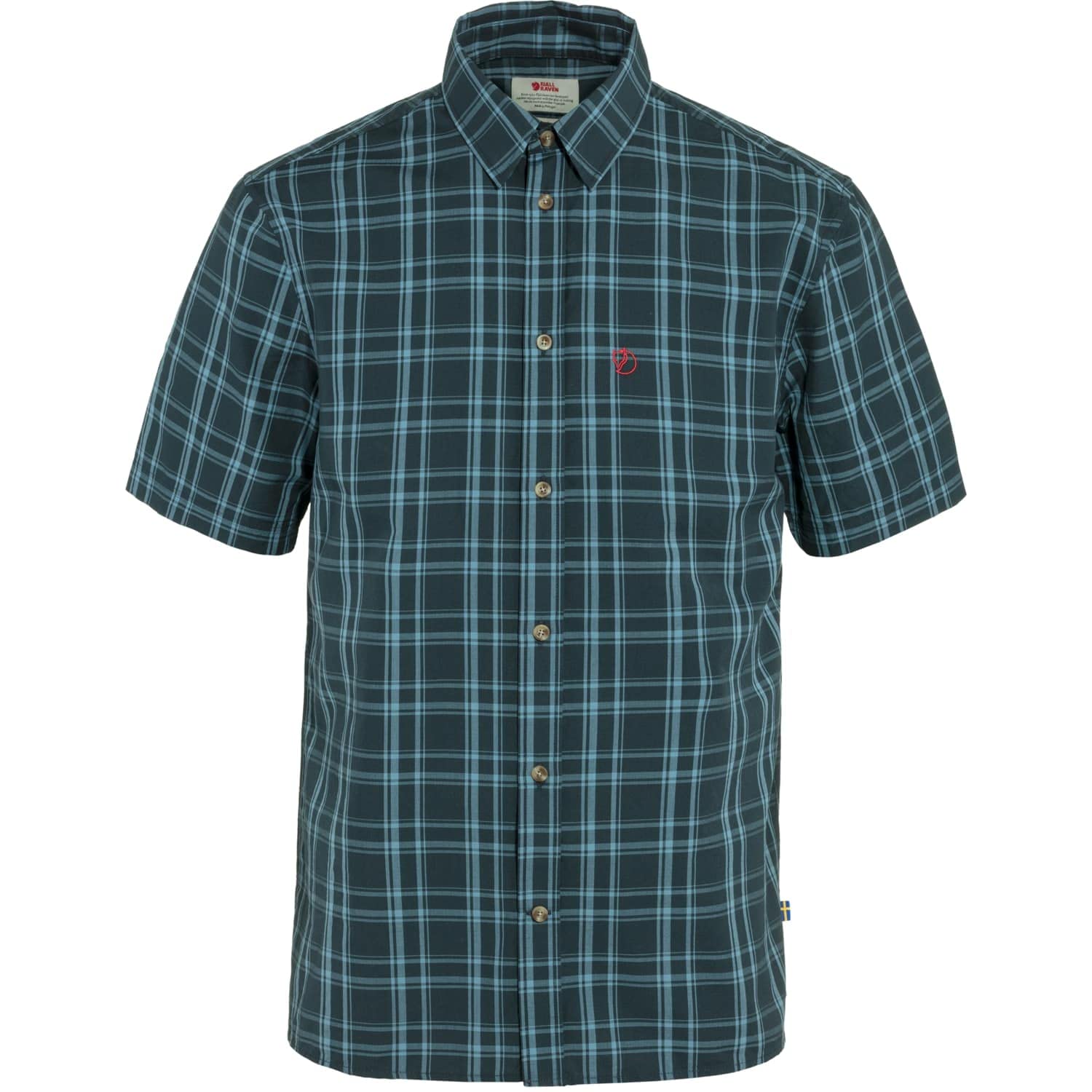 Fjäll Räven Övik Lite Camicia Manica Corta Uomo Dark Navy Fjäll Räven Övik Lite Camicia Manica Corta Uomo Dark Navy