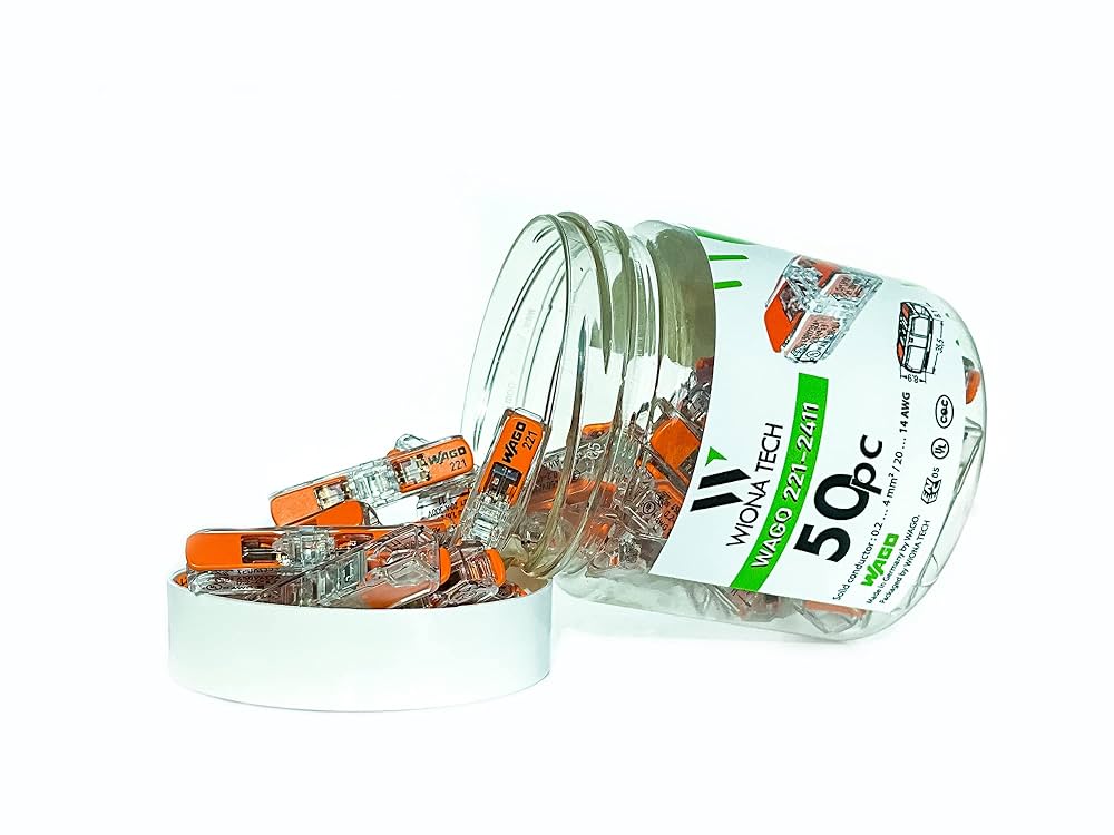 Amazon.co.jp: 221-2411 WAGO ワイヤーコネクタ レバーナット